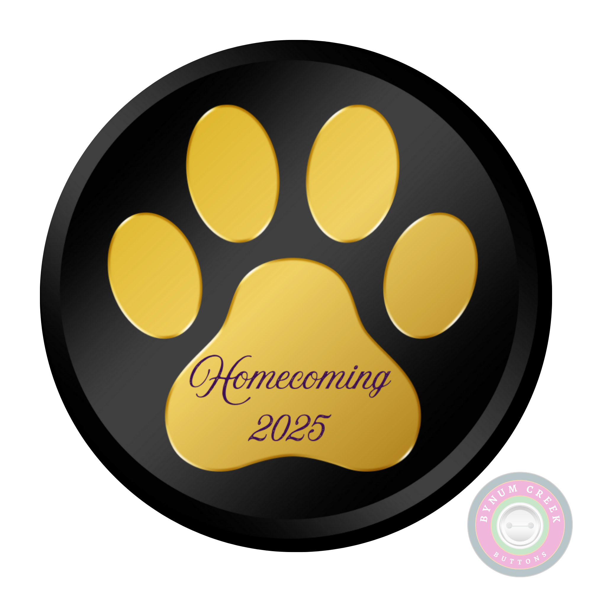 Black and Gold Paw